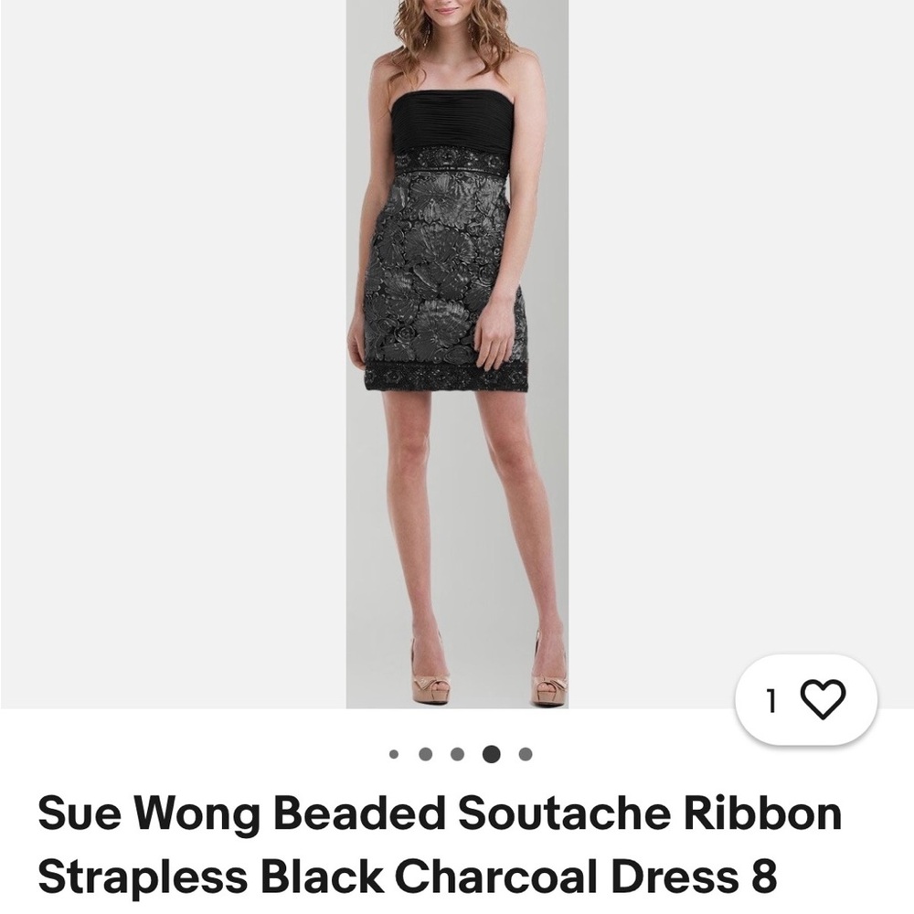 Sue Wong Elegant Black dress Never Worn